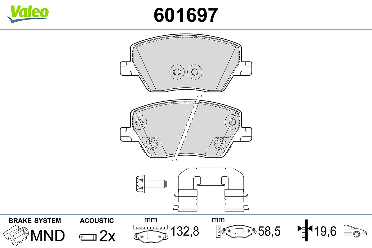 BRAKE PADS FIAT TIPO - EGEA FR